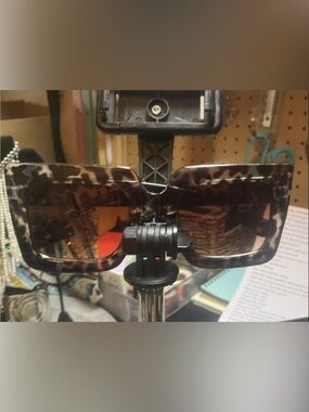 Tortoiseshell Square Sunglasses - Brown Lenses
